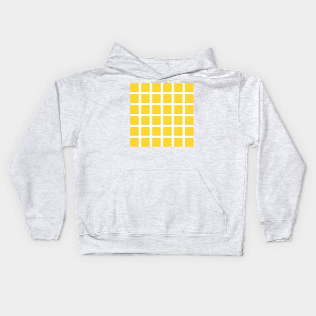 Grid Optical Illusion Kids Hoodie by TheDaintyTaurus